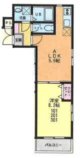 エクセル相模大野C【3階】の間取り
