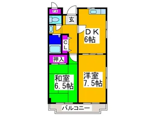 辻野ハイツ【2階】の間取り