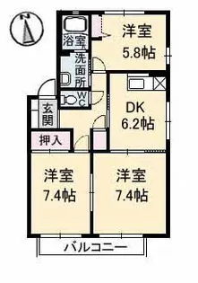 トータス井上 C棟【1階】の間取り