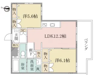 (シニア限定)ヘーベルヴィレッジ三軒茶屋~S_Village tais【4階】の間取り