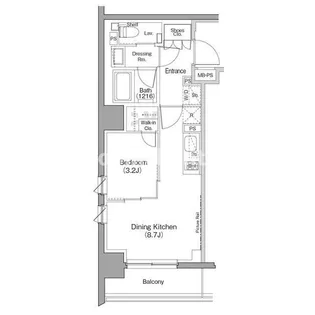ザ・パークハビオ西横浜【6階】の間取り