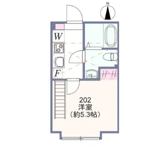 アザーレ・クオン日吉【2階】の間取り