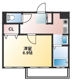 第二ヤマヤスビル【2階】の間取り