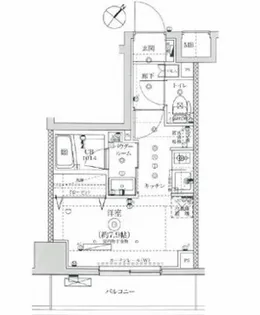 イアース横濱関内【8階】の間取り