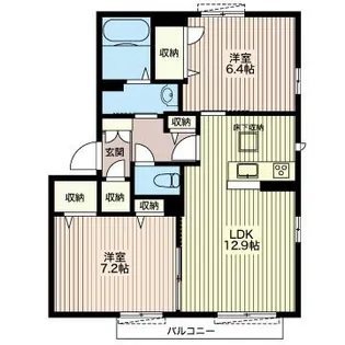 サザンガーデン グラス【1階】の間取り