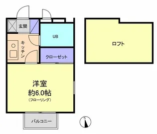 KYアパートメント【1階】の間取り