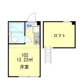 クレール上野【1階】の間取り