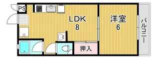 ニシキハイツ【3階】の間取り