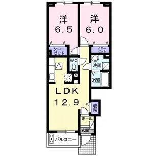 ホワイトフェリーチェ【1階】の間取り