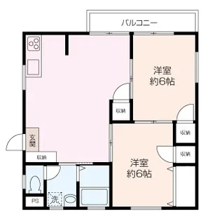 みどりハイツ【2階】の間取り