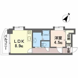 Gold Court 宝町【9階】の間取り
