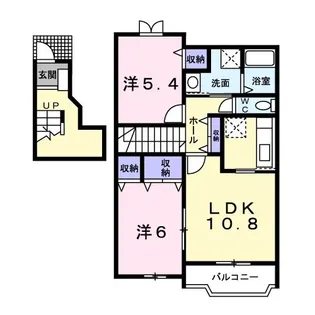 ベルフラワー【2階】の間取り