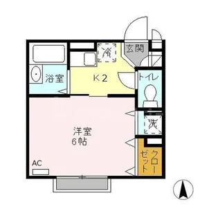 ボナール A・F【2階】の間取り