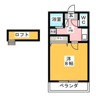リュミエ半田【2階】の間取り
