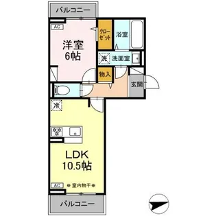 セレスティア昭和【2階】の間取り