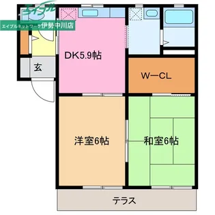 サン・クレール C【1階】の間取り