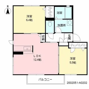 ルーチェ南荘園【1階】の間取り