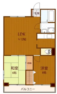 プロスペリアつくば【2階】の間取り