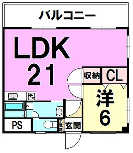 ビシックのだ【2階】の間取り
