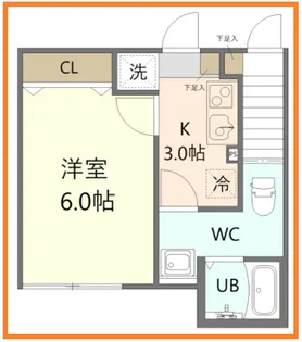 ルノン東陽【1階】の間取り