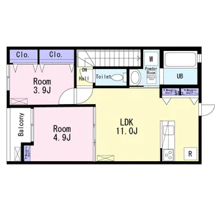 EVER LIFE大久保II【2階】の間取り