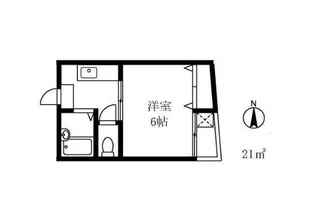 メゾネットヒラヤマ【1階】の間取り