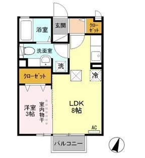 シャルマン【1階】の間取り