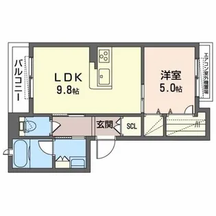 アルス豊中II【3階】の間取り