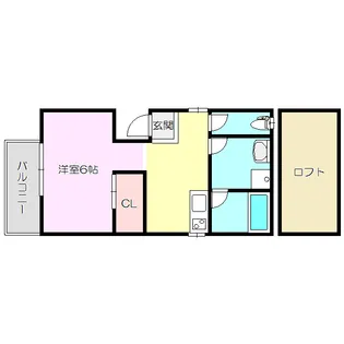 フェリスコート下新庄駅前【2階】の間取り