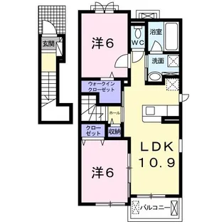 リバーカントリー【2階】の間取り