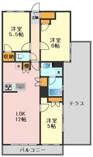 プレシス小岩イーズ【5階】の間取り