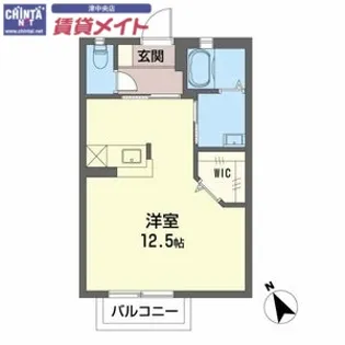 ボートハウスI【2階】の間取り