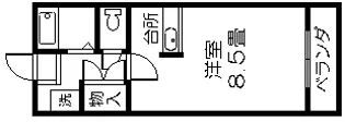 JAウイング新屋敷【4階】の間取り