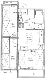 TCRE池袋椎名町【4階】の間取り