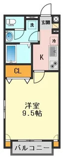 アンフルール【2階】の間取り