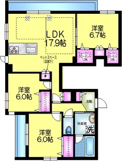 Encore Manor アンコールマナー【3階】の間取り