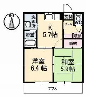 グランセフィラ A棟【1階】の間取り