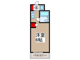 ベルシャトウ四谷【1階】の間取り
