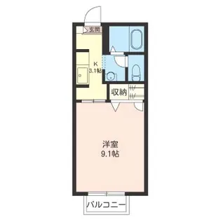 NSハイツ【2階】の間取り