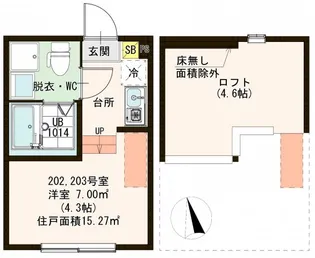 ミアンジェプレミア【2階】の間取り