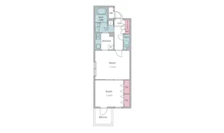 レジディア西新宿II【2階】の間取り