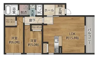 WINDOMルミナス【1階】の間取り