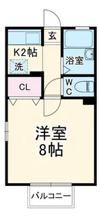 アバンサール【2階】の間取り