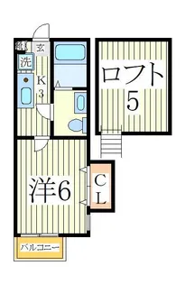 コンパートメントハウス柏I【2階】の間取り