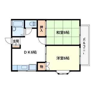 サンハイツ長島A【2階】の間取り