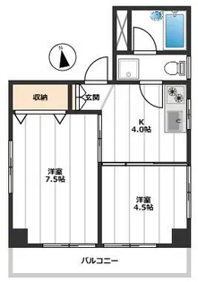 メゾン・ベール【2階】の間取り