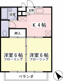 サニーコート桜ヶ丘【1階】の間取り