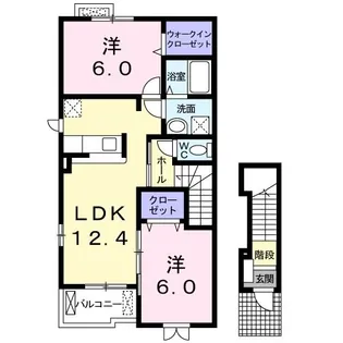 プラシードII【2階】の間取り