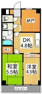 シャトル萩山【2階】の間取り