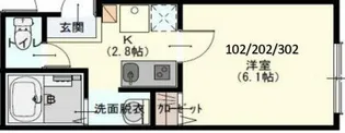 Lavie Akitsu【3階】の間取り